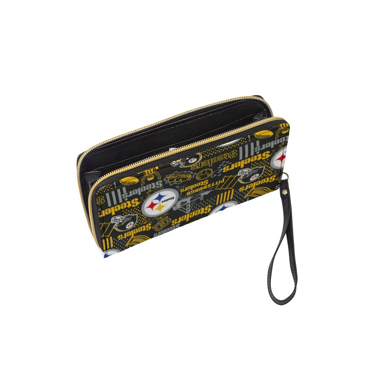 Long Wallet With Black Hand Strap