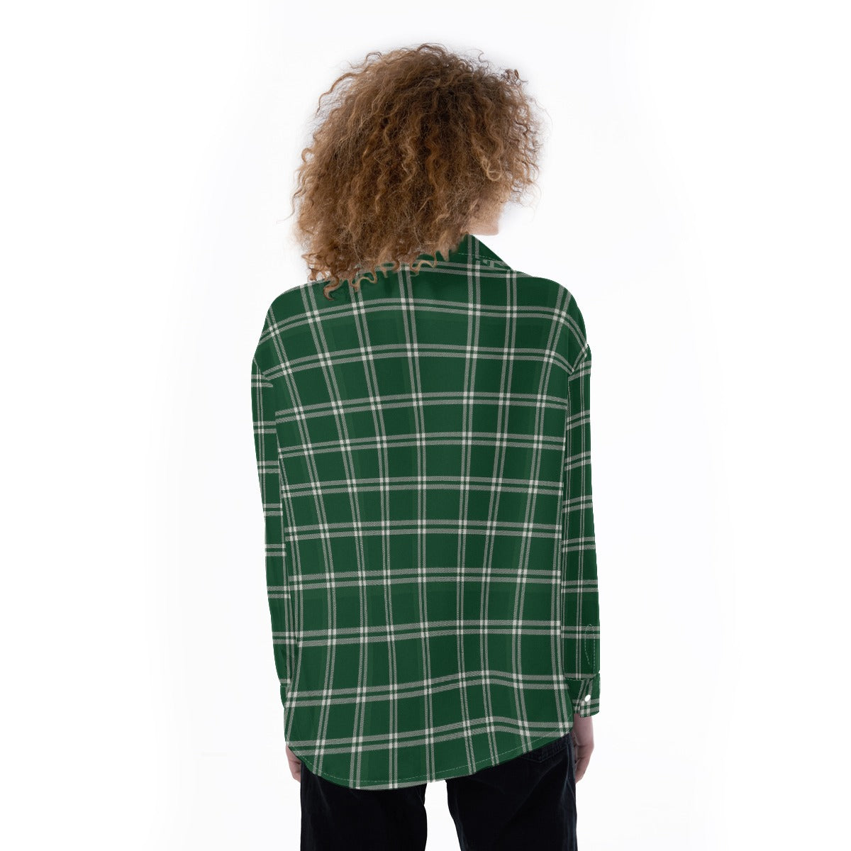 Michigan State Tartan Plaid Spartans Women's Satin Shirt