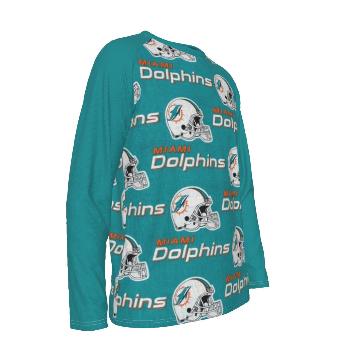 Miami Football Game Day All-Over Print Men's Long Sleeve T-shirt With Raglan Sleeve