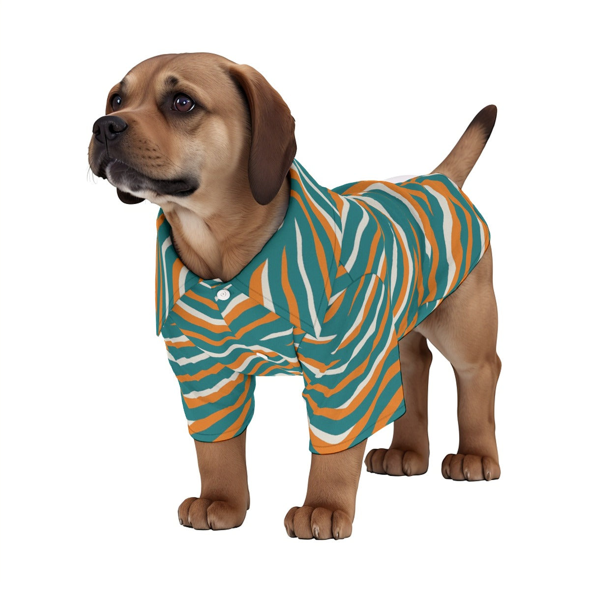 Miami Football Game Day All-Over Print Pet‘s Hawaiian Shirt