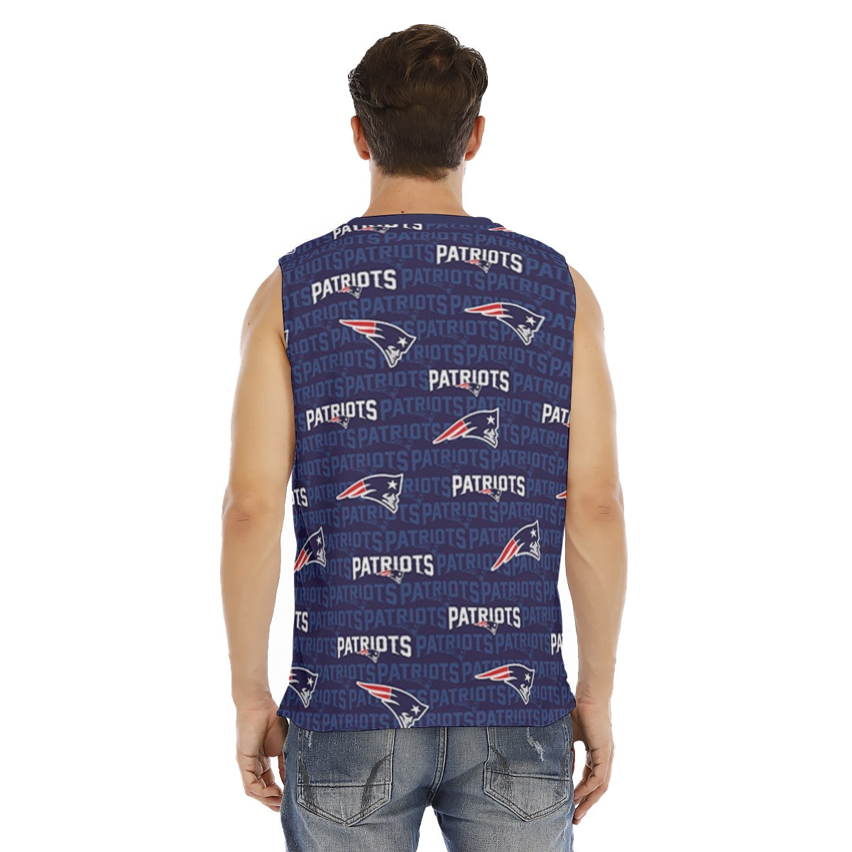 New England Football Game Day All-Over Print Men's O-neck Tank Top