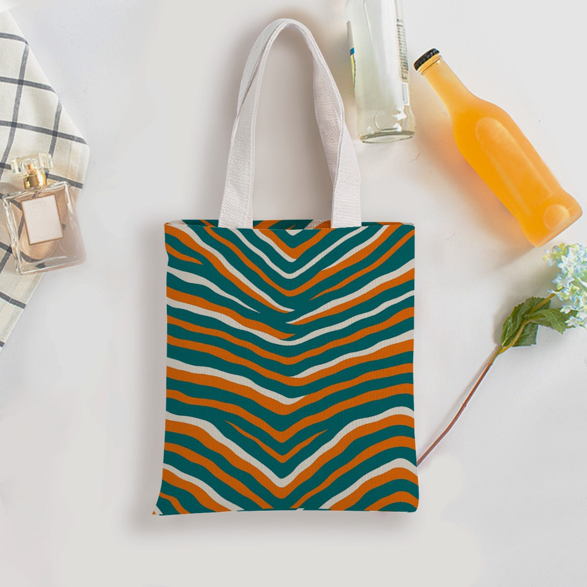 Miami Football Game Day Double-Sided Printed Canvas Bag