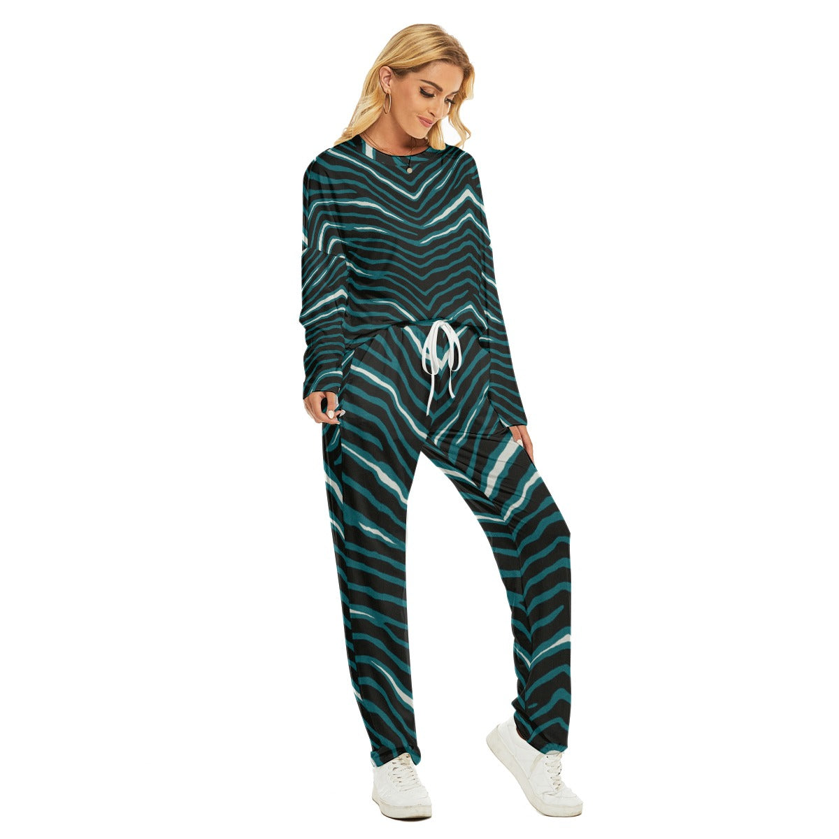 Philadelphia Football Game Day All-Over Print Women's Pajama Suit