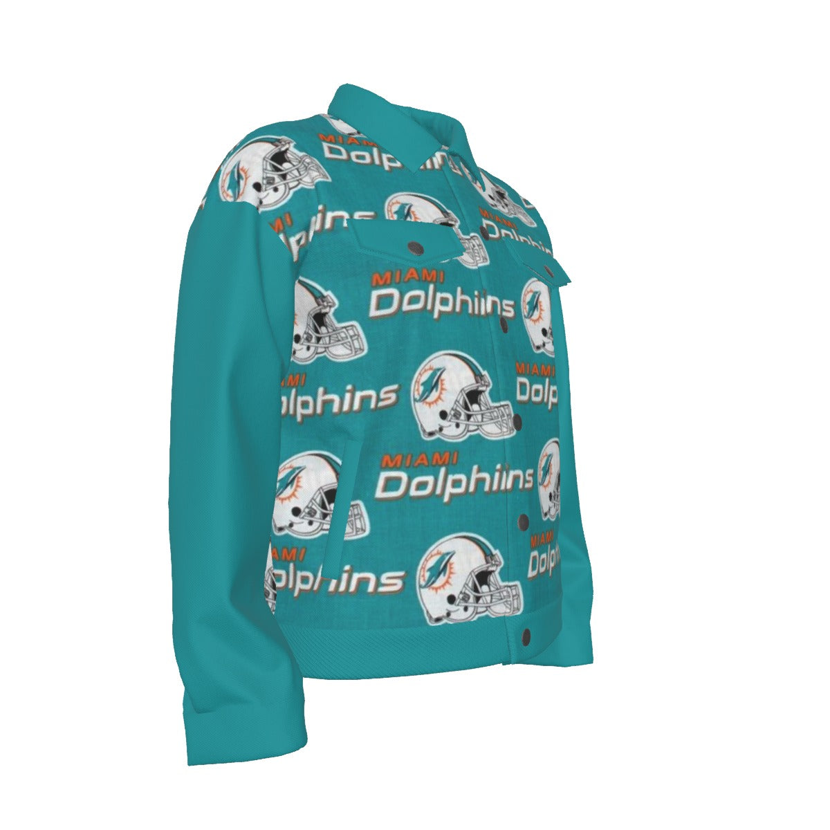Miami Football Game Day All-Over Print Unisex Lapel Jacket | 245GSM Cotton