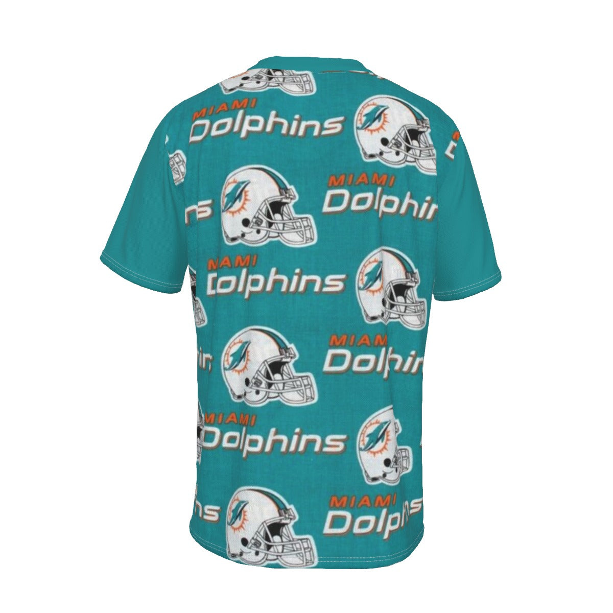 Miami Football Game Day All-Over Print Men's Short Sleeve T-shirt with Neckline Tie