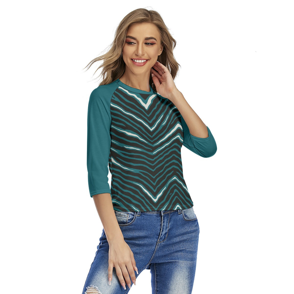 Philadelphia Football Game Day All-Over Print Women's Raglan Sleeves T-shirts