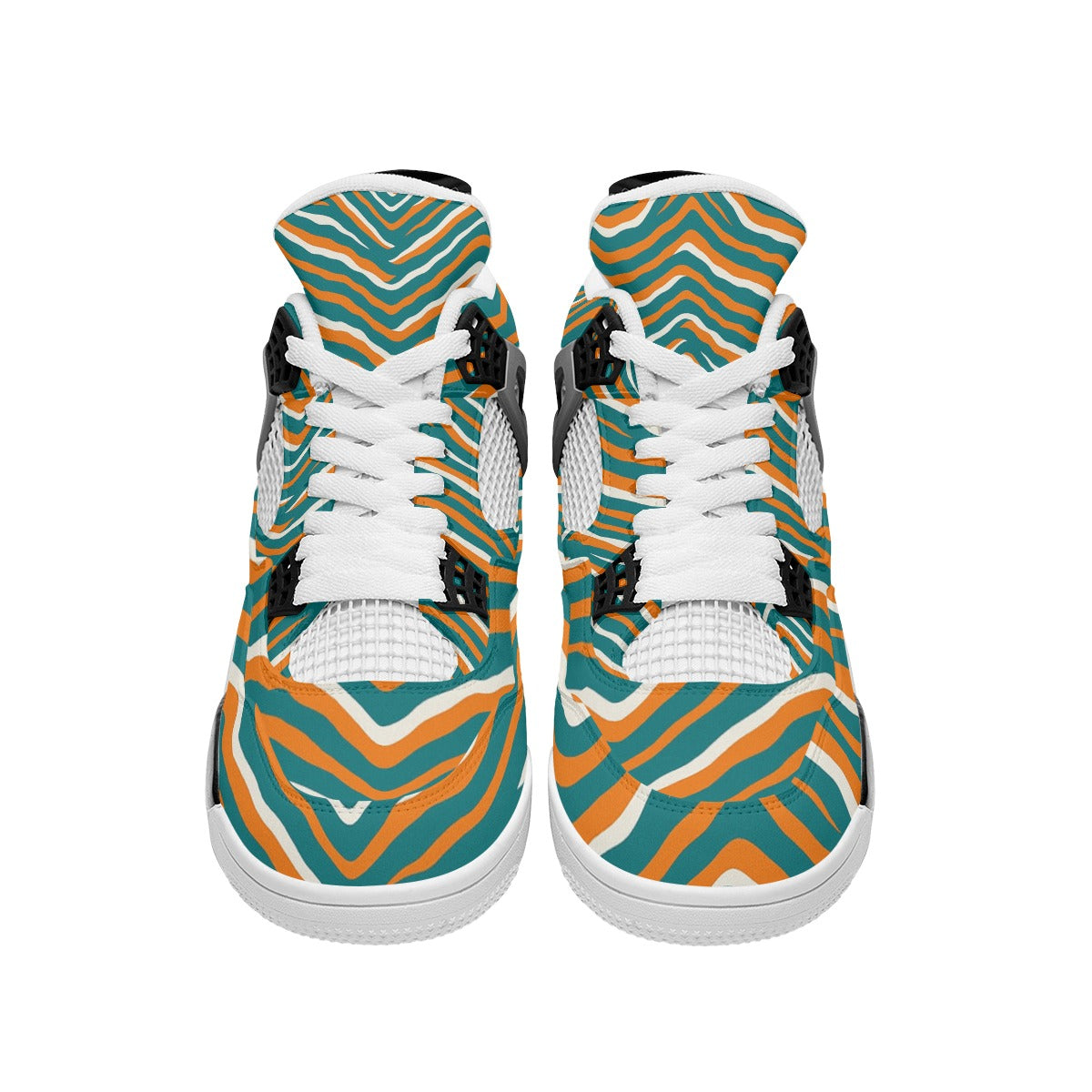 Miami Football Game Day All-Over Print Men's Air Cushion Basketball Shoes