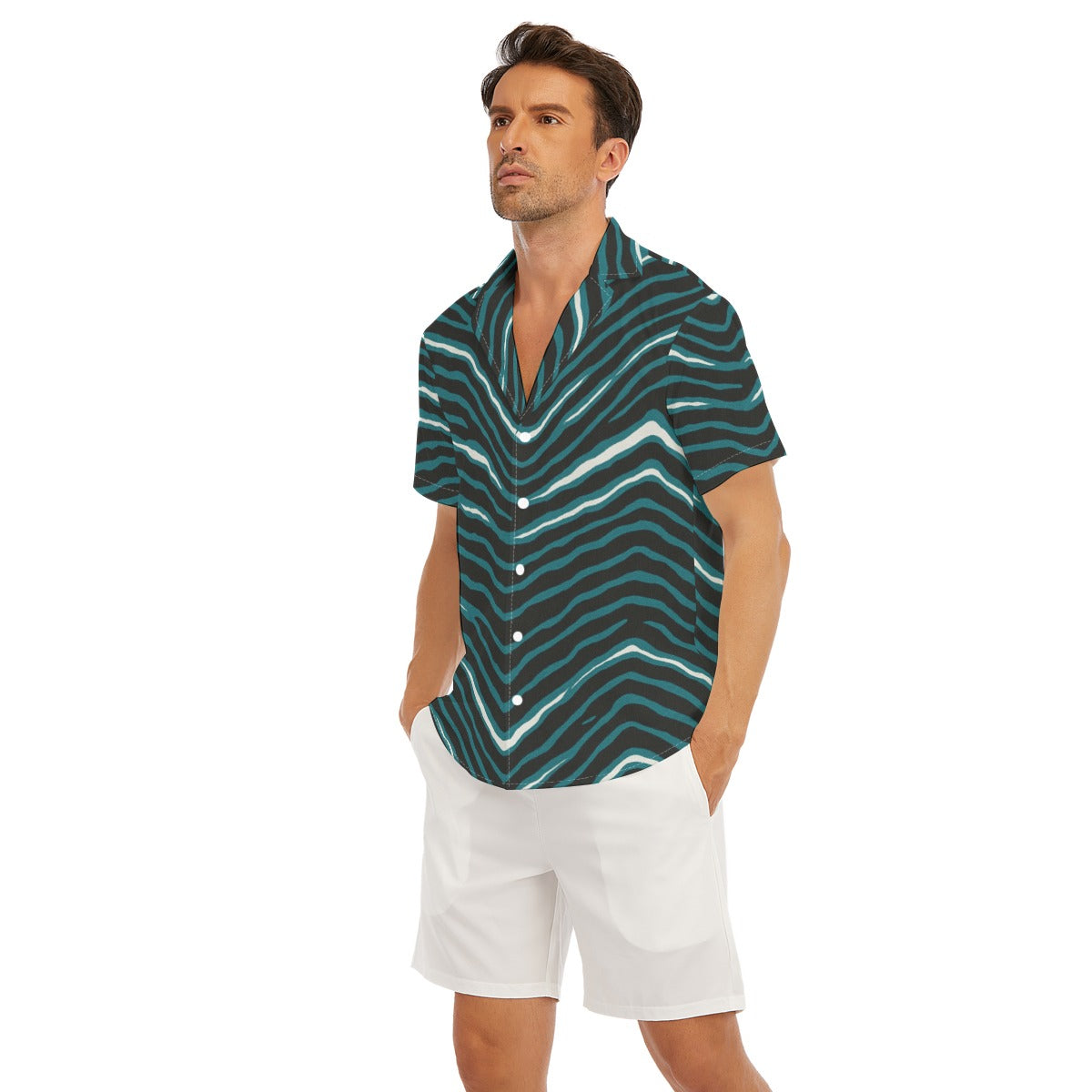 Philadelphia Football Game Day All-Over Print Men's Deep V-neck Short Sleeve T-shirt