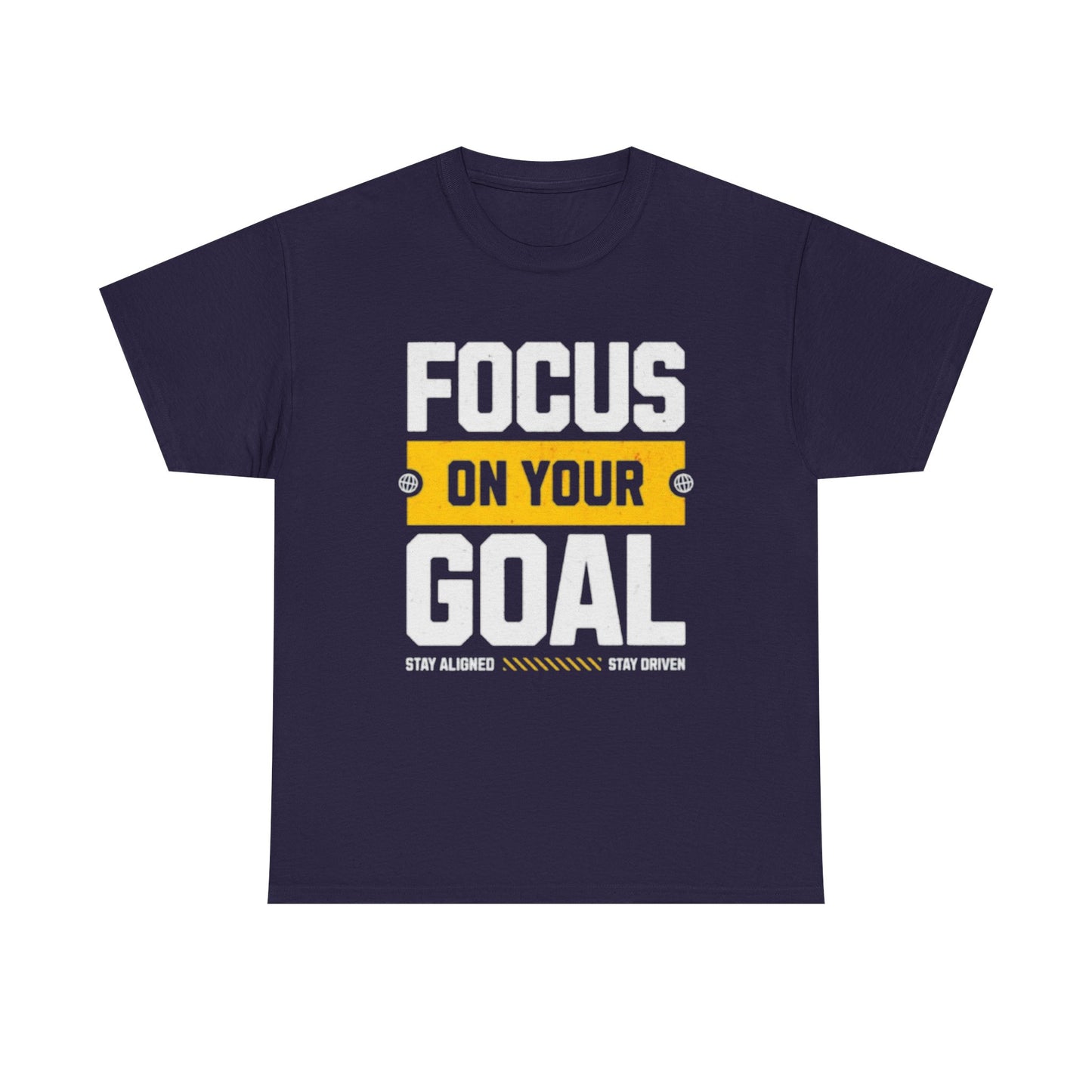 Focus on Your Goal Inspirational Gym T-Shirt – Stay Driven, Stay Strong tee