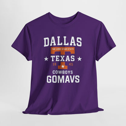 Dallas Cowboys Heavy Cotton Tee, Texas T-Shirt, Unisex Sportswear, Football Fan Gear, Comfortable Casual Wear