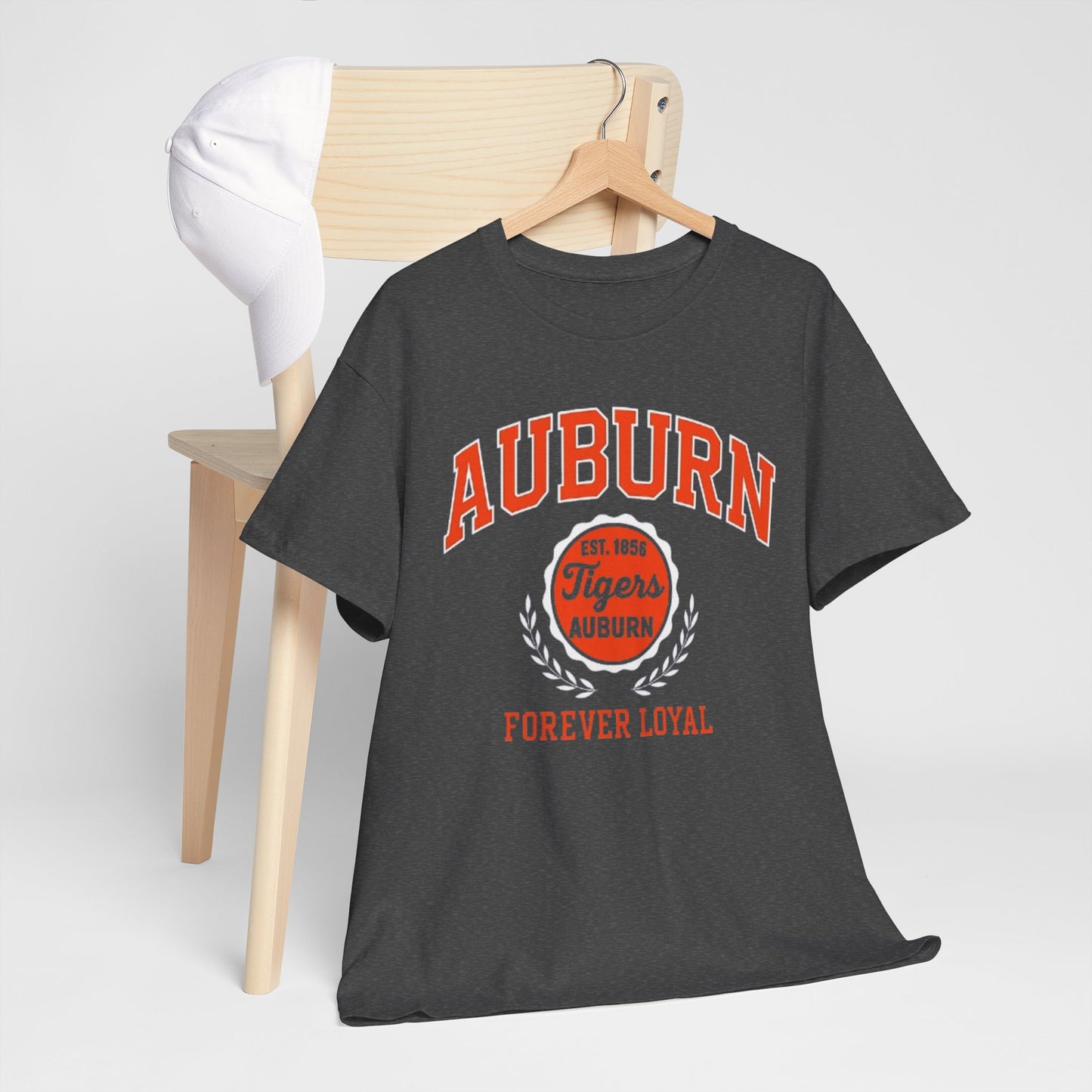 Urban Legend Auburn Tigers “Forever Loyal” Unisex Heavy Cotton Tee | College Apparel, Game Day Shirt, Sports Fan Gift, Casual Streetwear