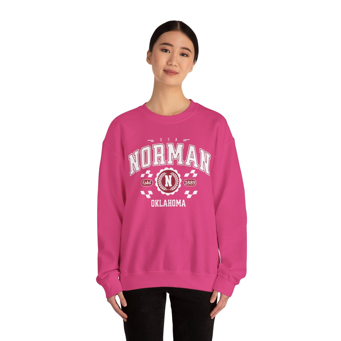 Vintage Athletic Sports Design Norman Oklahoma OK Sweatshirt