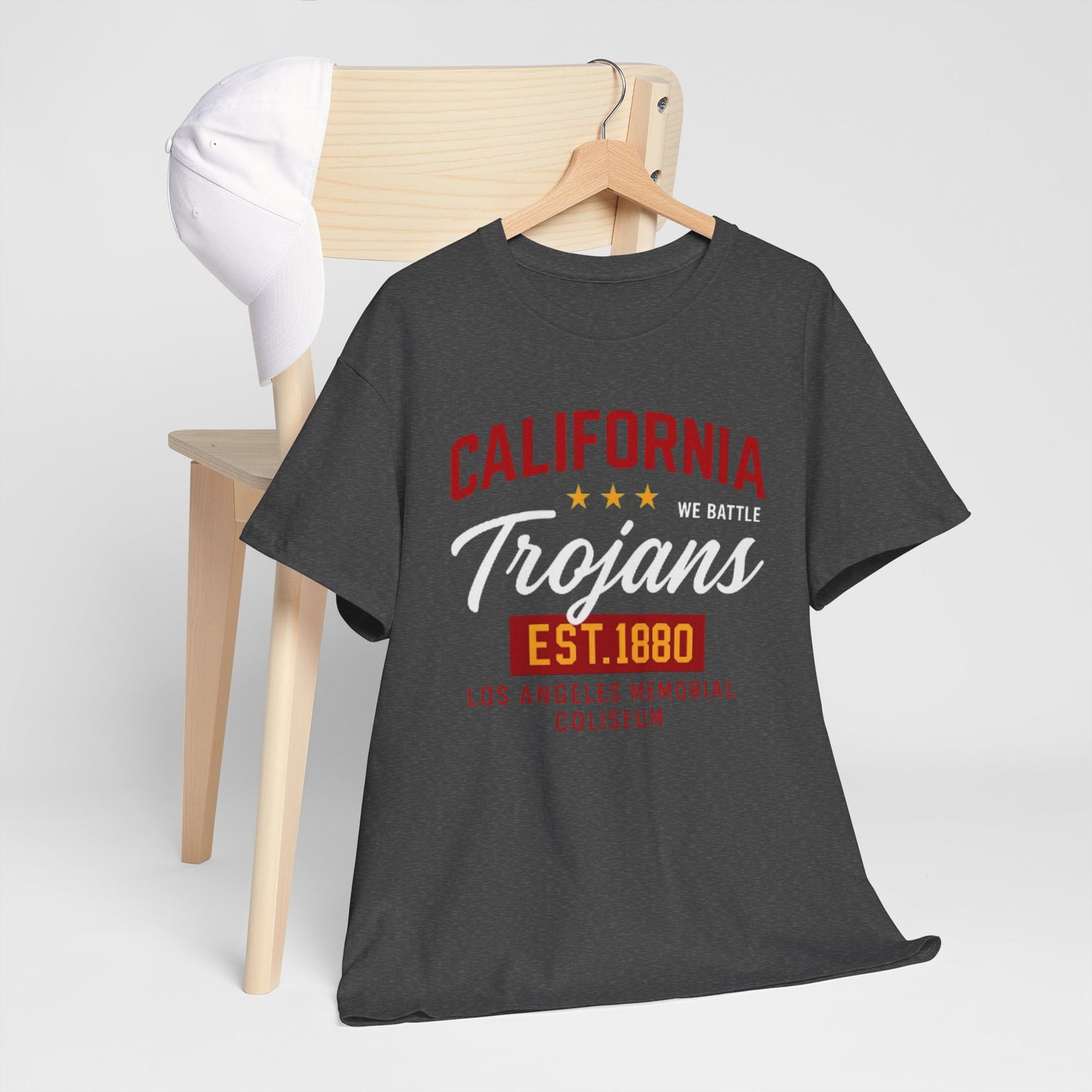 Urban Legend California Trojans Unisex Heavy Cotton Tee | College Spirit Wear, Casual T-Shirt, School Apparel