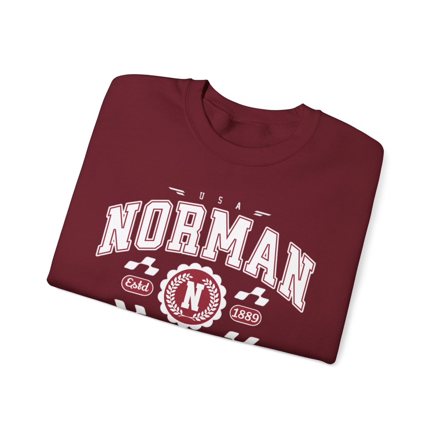 Vintage Athletic Sports Design Norman Oklahoma OK Sweatshirt