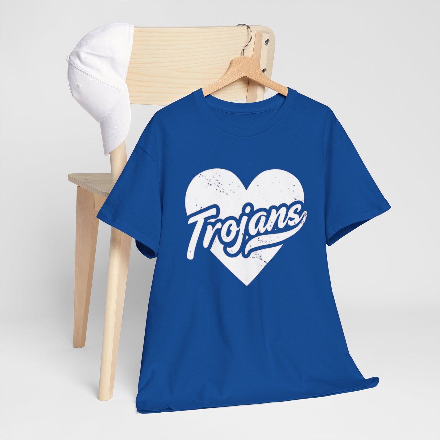 Unisex California Trojans Heart Tee - Casual Style, Sports Lovers Apparel, Sports Fan Gift, Everyday Wear, College Spirit Shirt, Team Pride Top