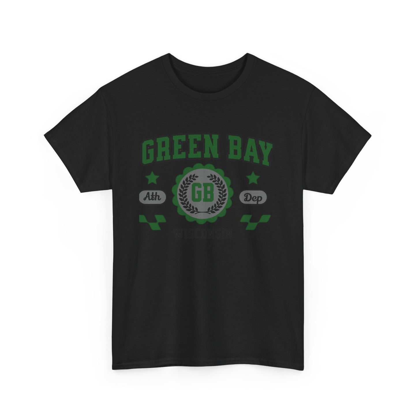 Wisconsin Green Bay  t-shirt Vintage Athletic Sports Design  Cotton Tee