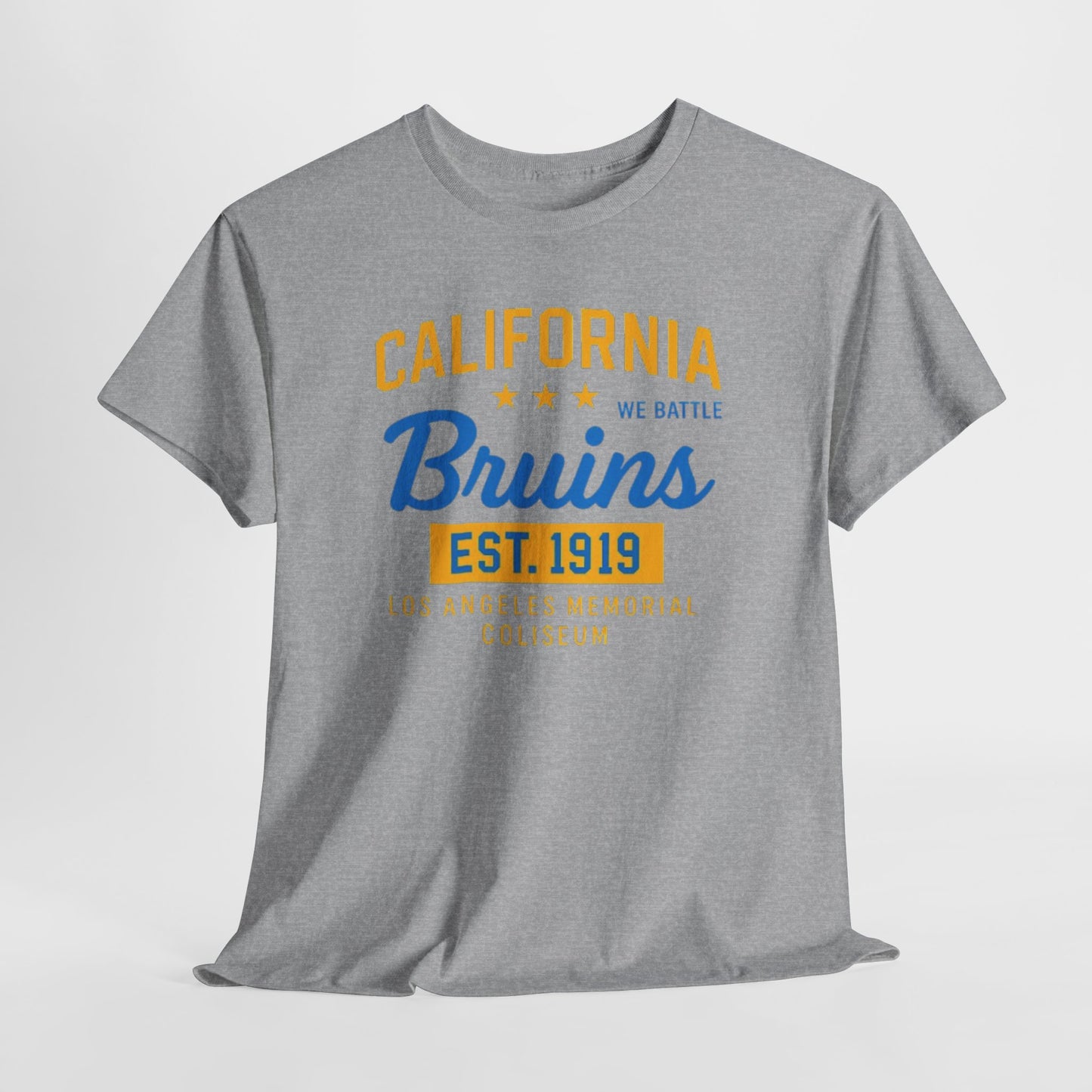 California Bruins Heavy Cotton Tee, Comfortable Unisex T-shirt, Perfect for Game Day, Sports Fans, Casual Wear, Gift Idea
