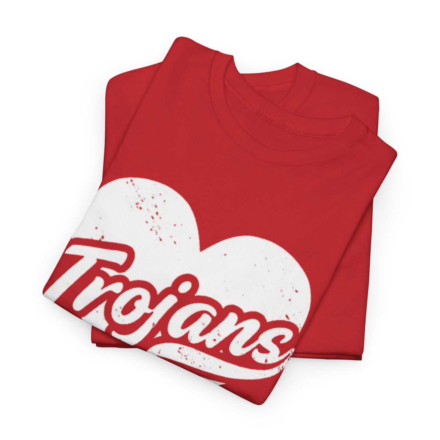 Unisex California Trojans Heart Tee - Casual Style, Sports Lovers Apparel, Sports Fan Gift, Everyday Wear, College Spirit Shirt, Team Pride Top