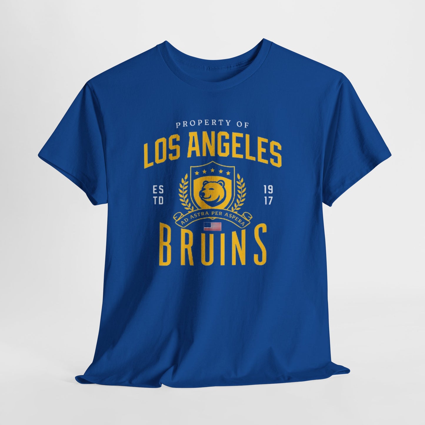 Vintage Los Angeles Bruins Tee - Unisex Heavy Cotton T-Shirt, Sports Apparel, Retro Graphic Tee, Casual Wear, Gift for Fans