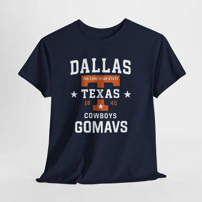 Dallas Cowboys Heavy Cotton Tee, Texas T-Shirt, Unisex Sportswear, Football Fan Gear, Comfortable Casual Wear