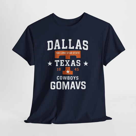 Dallas Cowboys Heavy Cotton Tee, Texas T-Shirt, Unisex Sportswear, Football Fan Gear, Comfortable Casual Wear