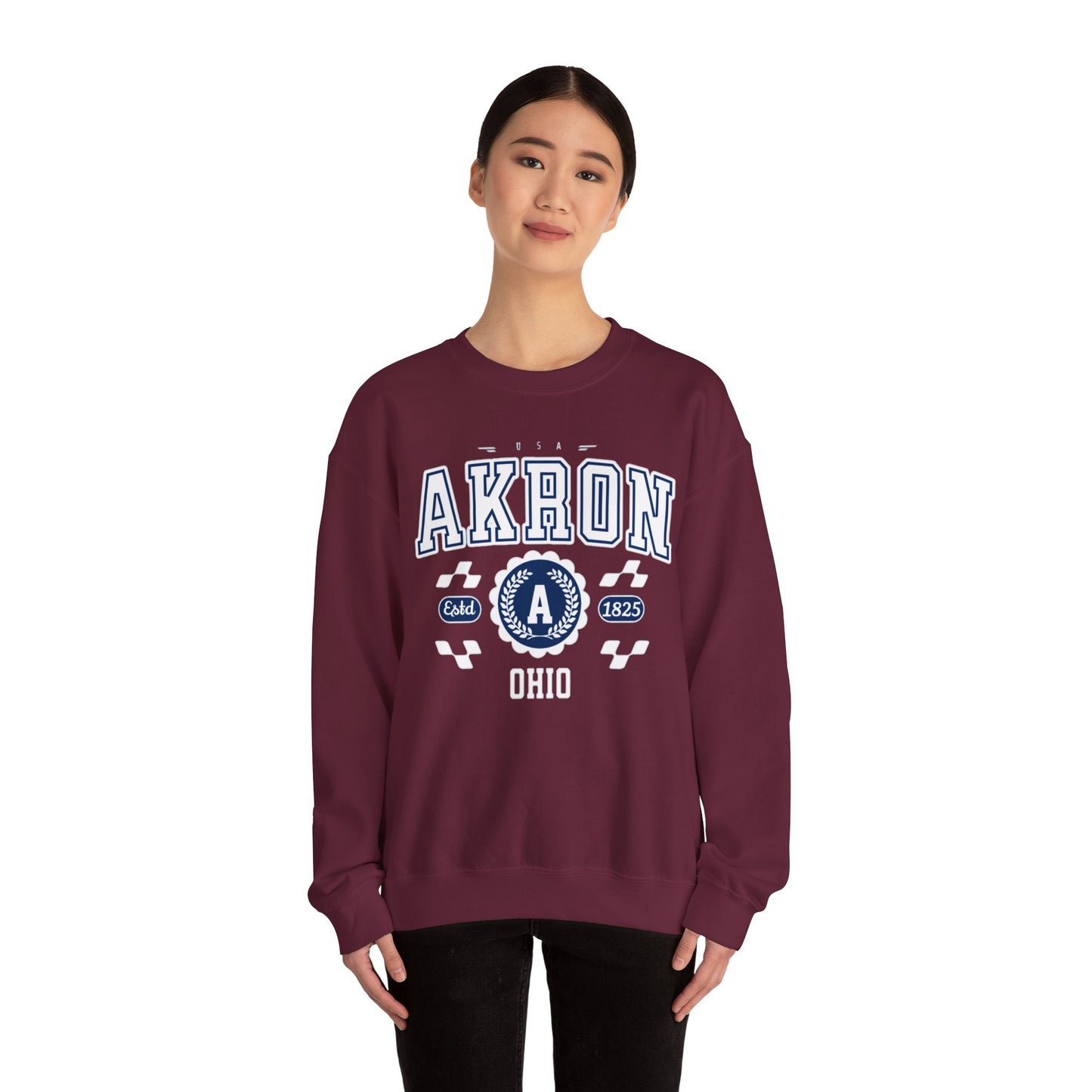 Vintage Arkon Ohio Athletic Sports Design  Crewneck Sweatshirt