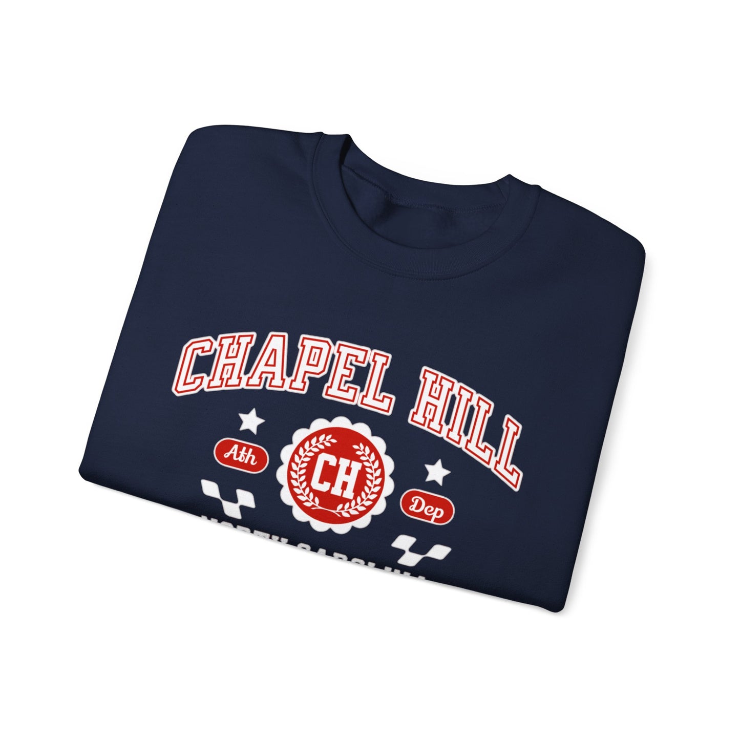 NC Vintage Athletic Sports Design Chapel Hill North Carolina  Crewneck Sweatshirt