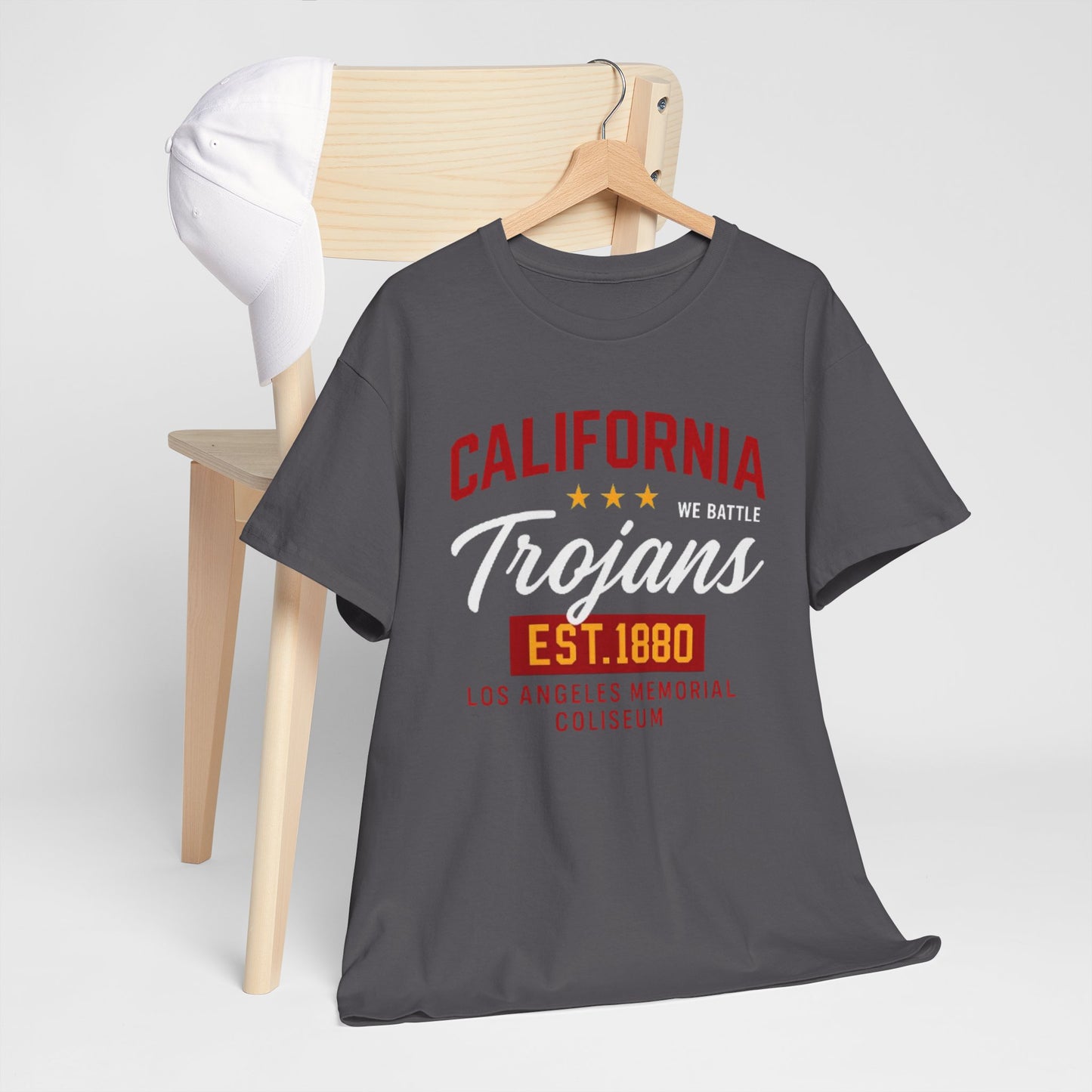 Urban Legend California Trojans Unisex Heavy Cotton Tee | College Spirit Wear, Casual T-Shirt, School Apparel