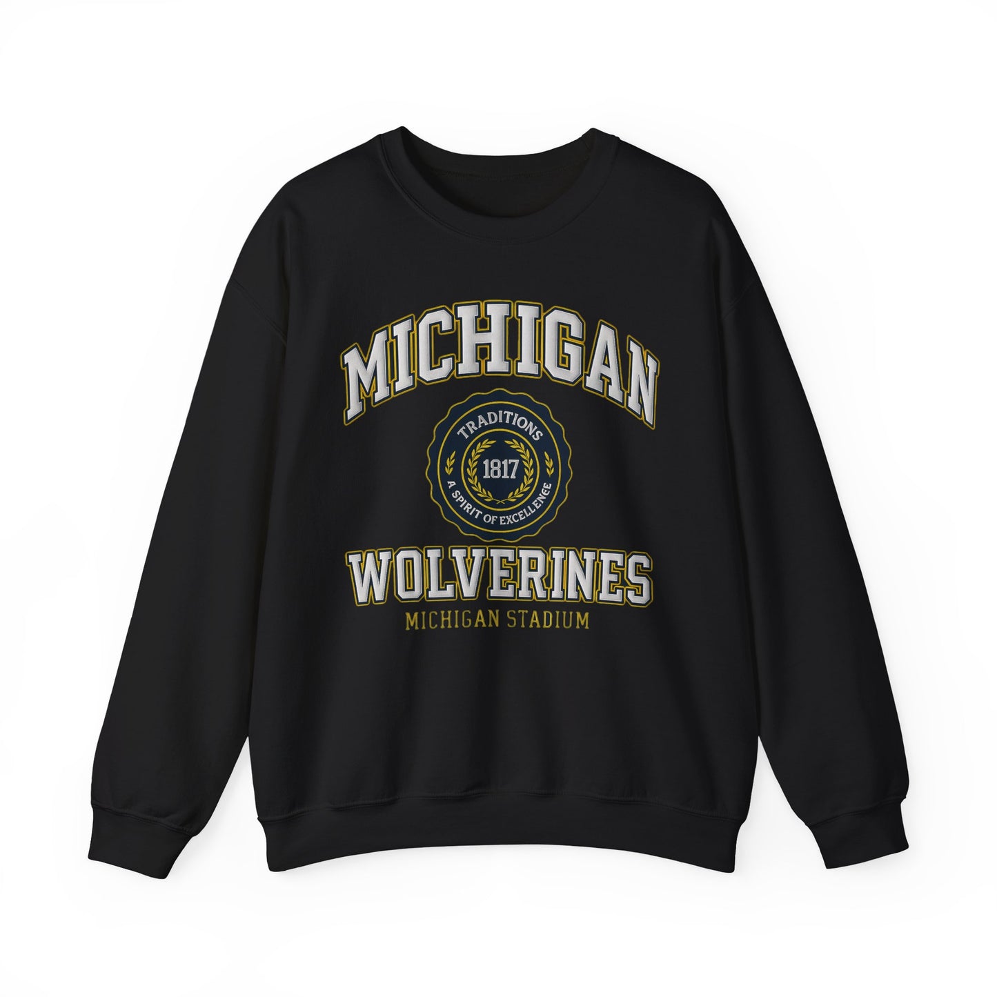 Michigan Wolverines Crewneck Sweatshirt - College Spirit Wear, Unisex Apparel, Game Day Outfit, Gift for Alumni, School Pride Clothing