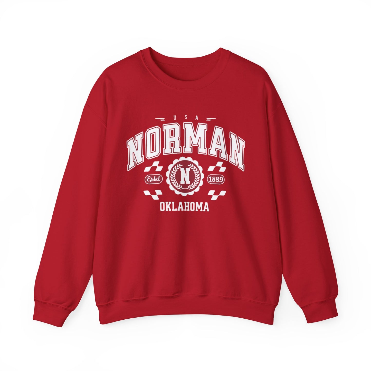 Vintage Normal Oklahoma Athletic Sports Design varsity pullover sweater  Crewneck Sweatshirt