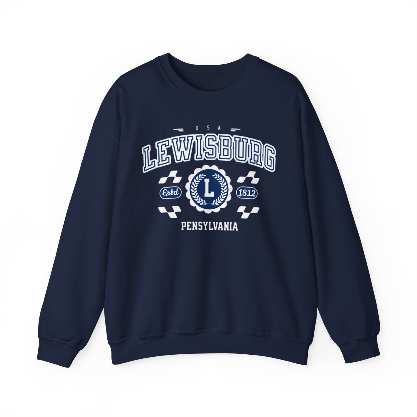 Vintage Lewisburgh Pennsilvania Athletic Sports Design varsity pullover sweater  Crewneck Sweatshirt
