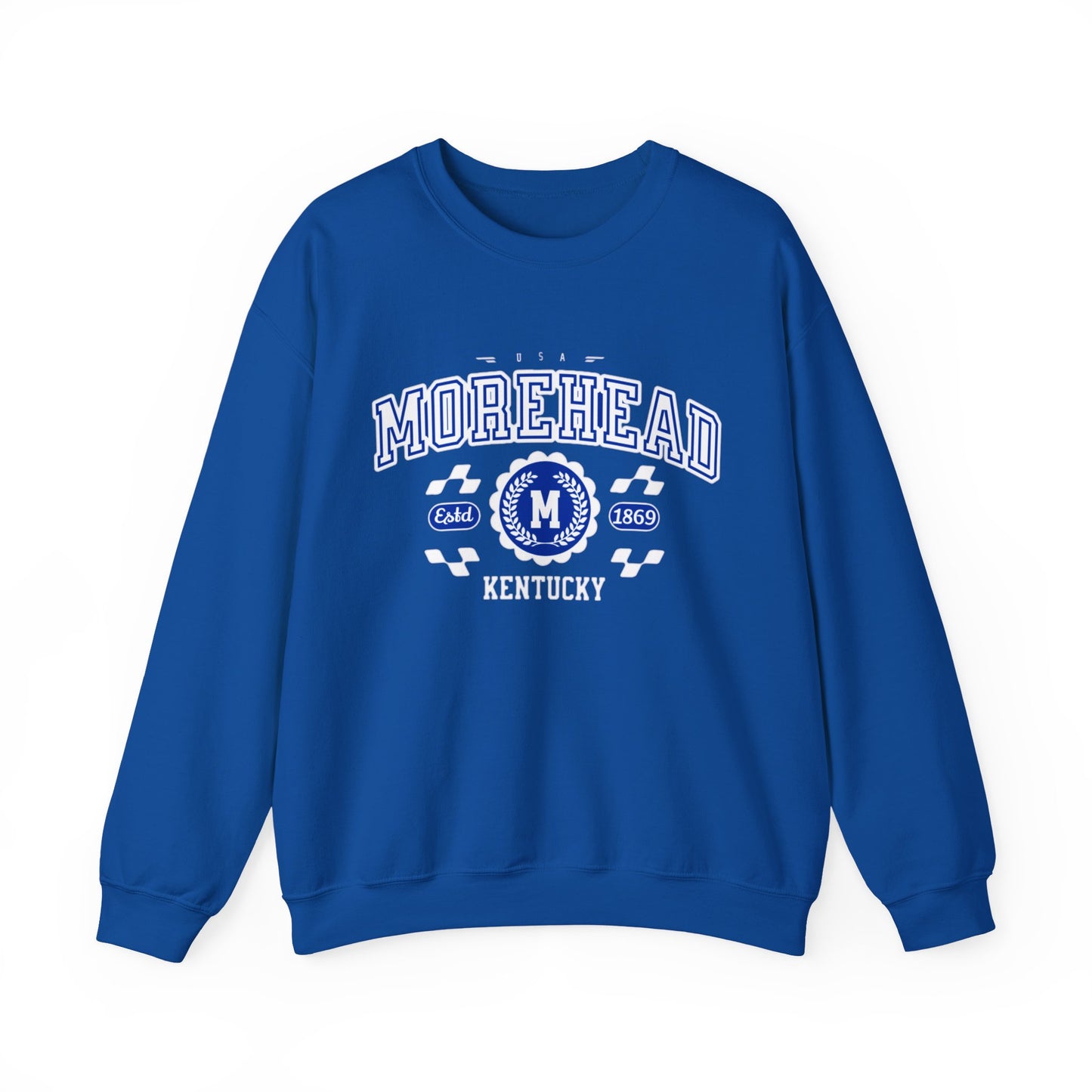 Vintage Morehead Kentucky KY Athletic Sports Design varsity pullover sweater Crewneck Sweatshirt