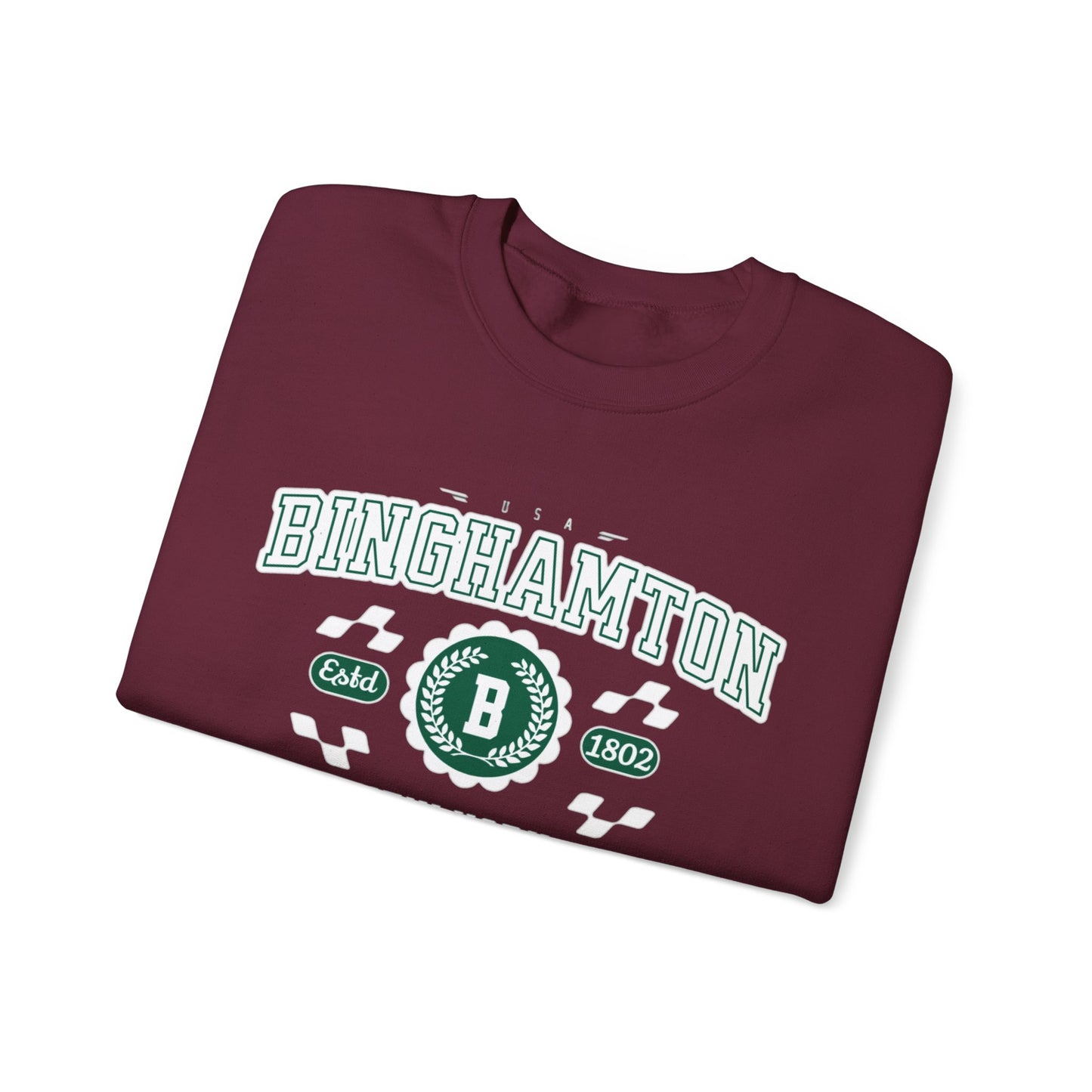 Vintage Binghamton New York Athletic Sports Design Crewneck Sweatshirt