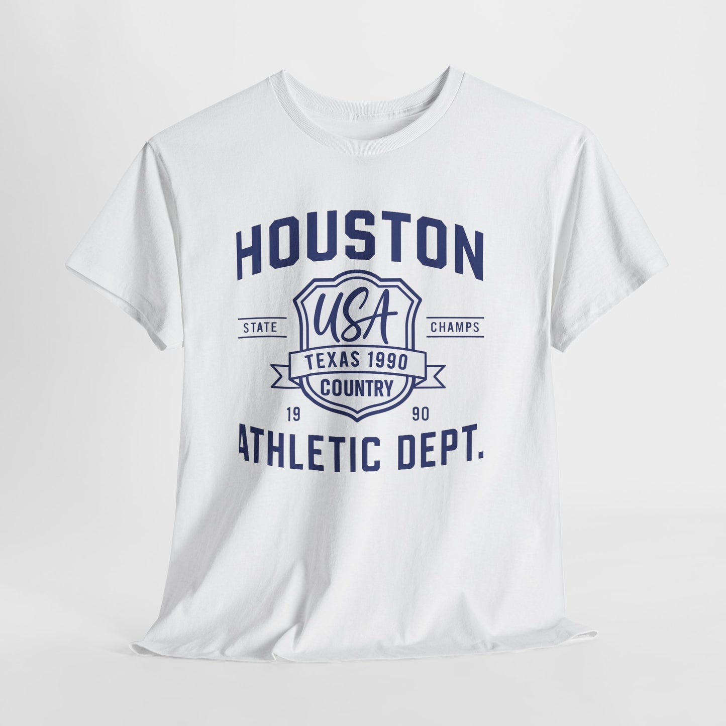 Vintage Houston Athletic Dept. Tee, Unisex Cotton Shirt, Graphic Tee, Gift for Sports Lovers, Casual Wear