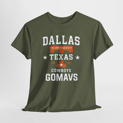 Dallas Cowboys Heavy Cotton Tee, Texas T-Shirt, Unisex Sportswear, Football Fan Gear, Comfortable Casual Wear