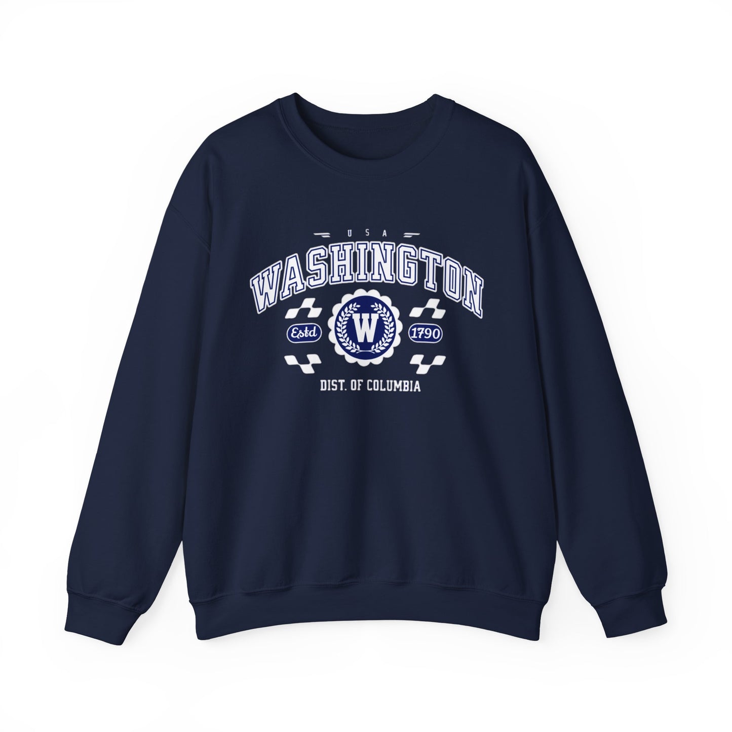 Vintage Washington DC Athletic Sports Design varsity pullover sweater  Crewneck Sweatshirt