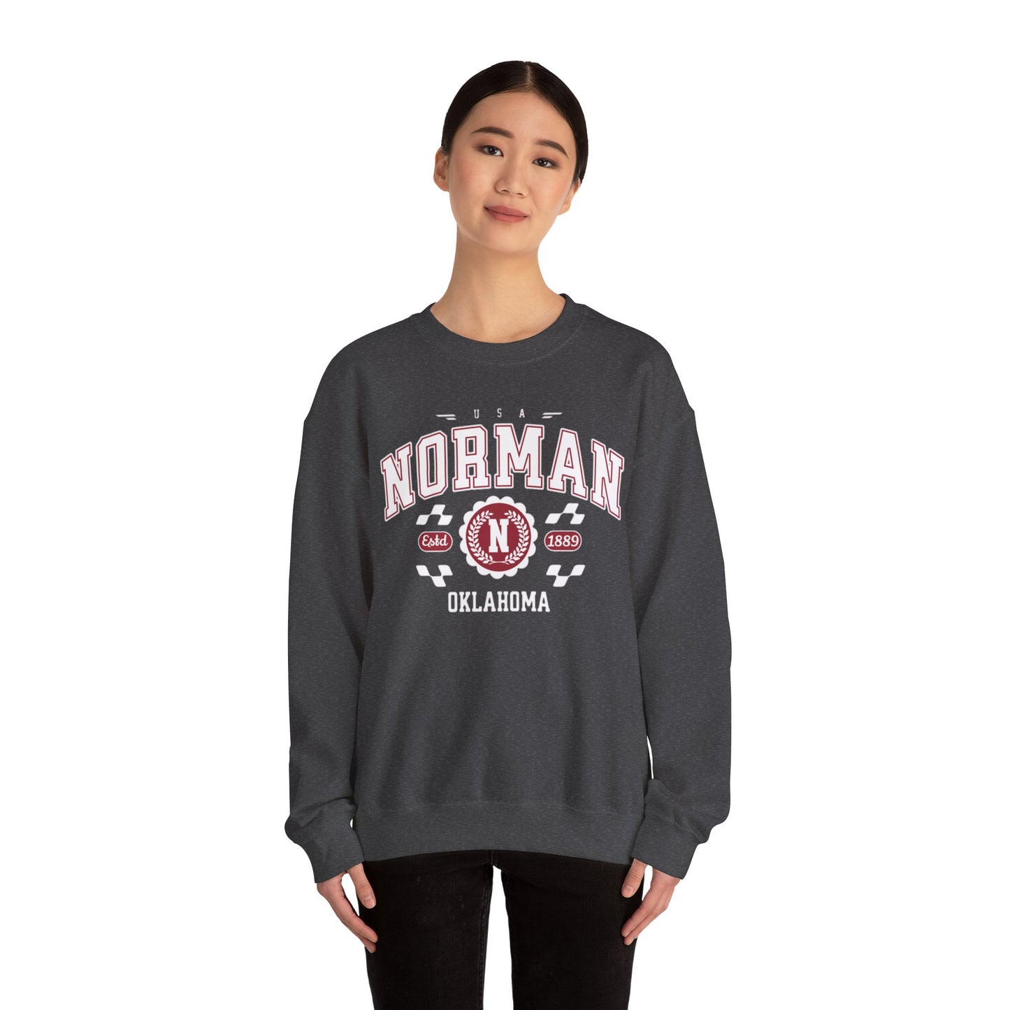 Vintage Athletic Sports Design Norman Oklahoma OK Sweatshirt