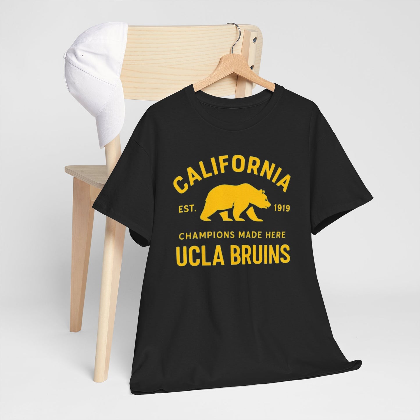 California Bruins Unisex Heavy Cotton Tee, Vintage Spirit Shirt, Eco-Friendly Apparel, College Fan Gear, Casual Sports Tee