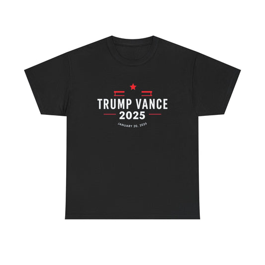 Trump Vance Inauguration Day 2025 January 20 2025 President T-Shirt  patriotic design republican support Cotton Tee