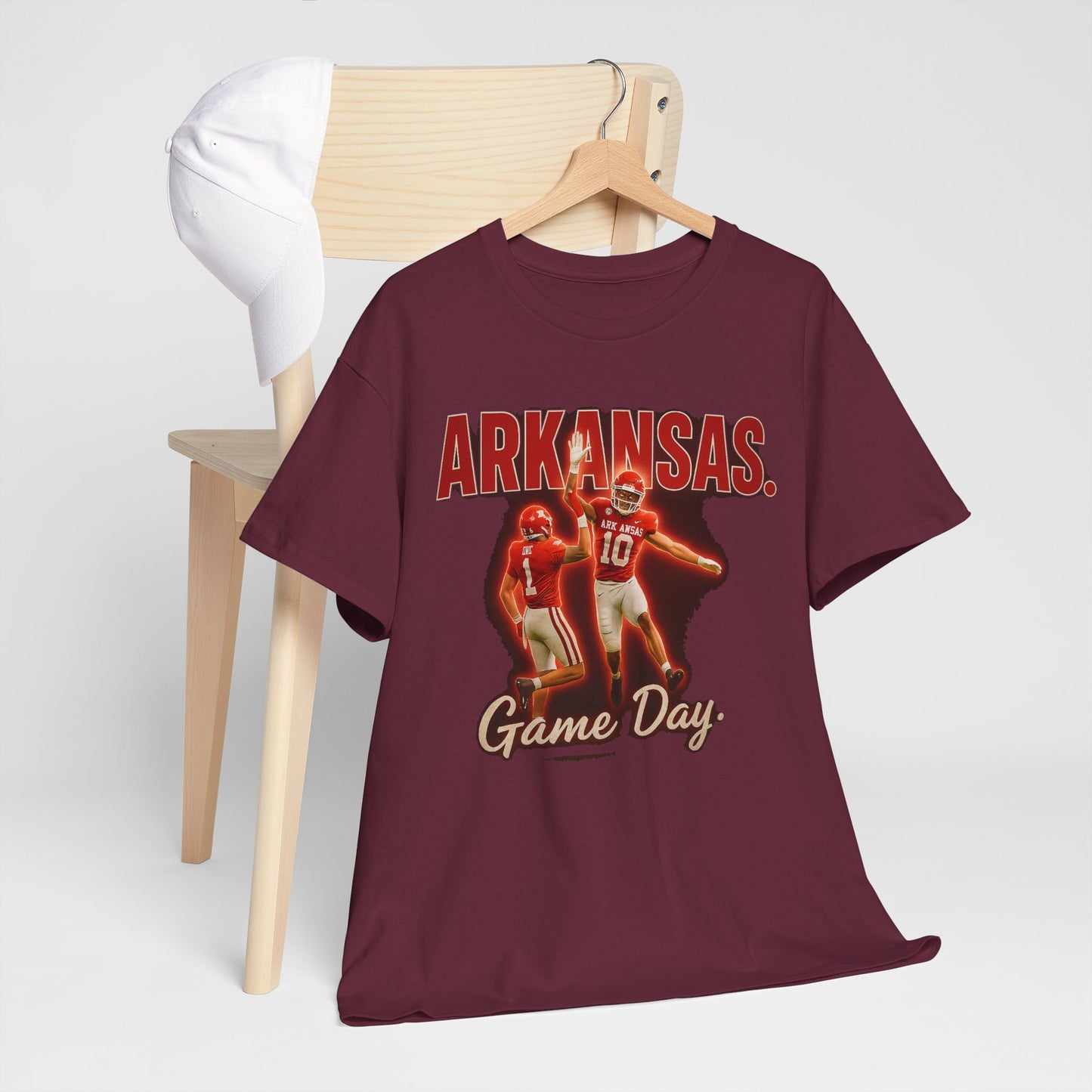 Stylish Game Day Tee, Arkansas football  Shirt, Unisex Cotton Tee, Sports Apparel, Fan Gear, Game Day Outfit