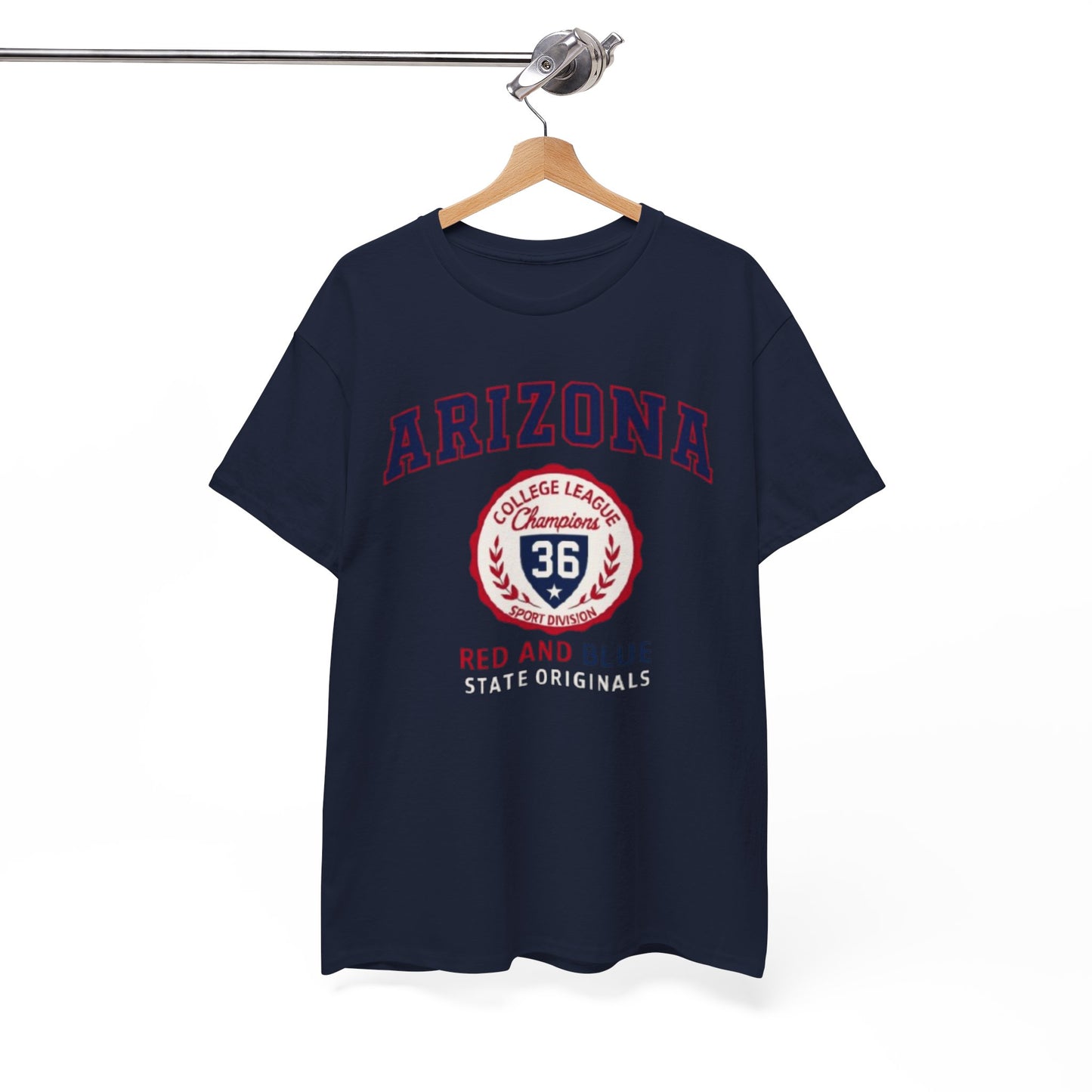 Arizona Crimson and Gold College League Vintage T-Shirt – Unisex Sports Fan Tee for Game Day and Everyday Style