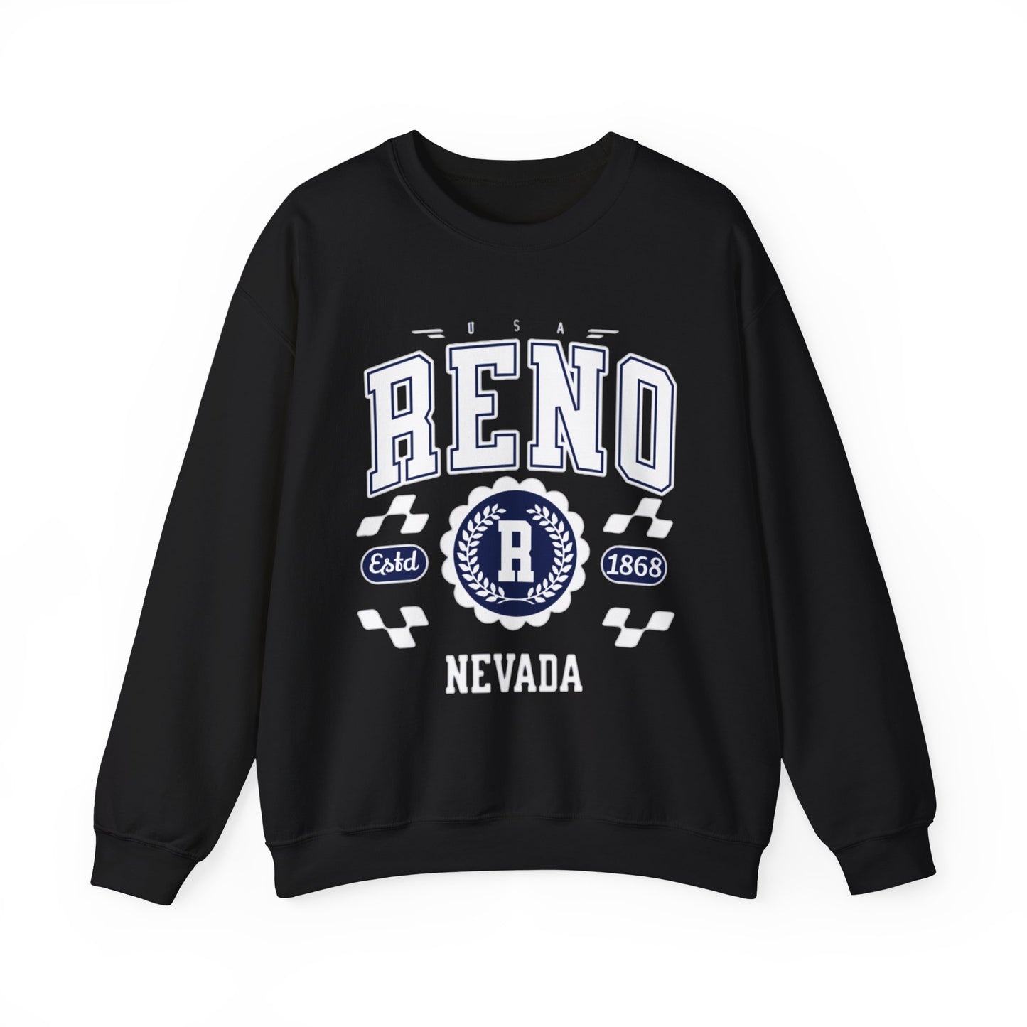Vintage Reno Nevada Vintage Athletic Sports Design varsity pullover sweater  Crewneck Sweatshirt