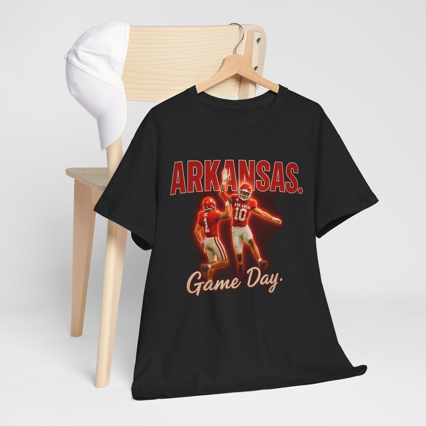 Stylish Game Day Tee, Arkansas football  Shirt, Unisex Cotton Tee, Sports Apparel, Fan Gear, Game Day Outfit