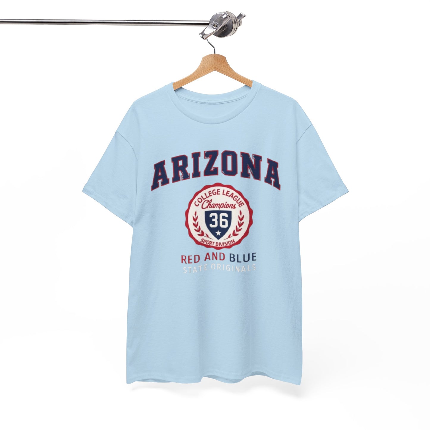 Arizona Crimson and Gold College League Vintage T-Shirt – Unisex Sports Fan Tee for Game Day and Everyday Style