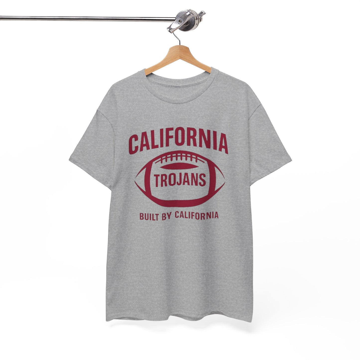 California Trojans Unisex Heavy Cotton Tee, Casual College T-Shirt, Sports Apparel, Gift for Fans, Game Day Outfit, Alumni Merchandise