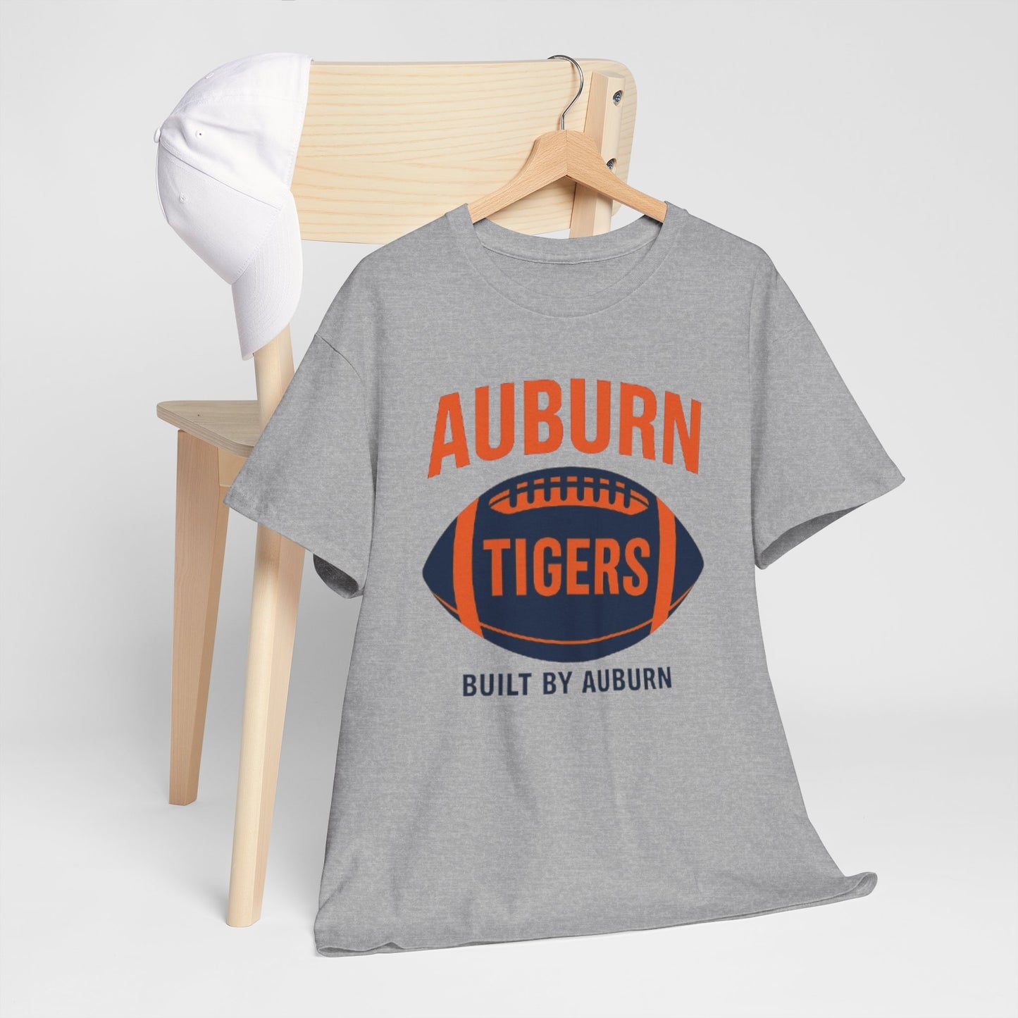 Auburn Tigers Unisex Heavy Cotton Tee - Perfect for Game Days, Casual Wear, Sports Fans, College Apparel, Auburn Gifts