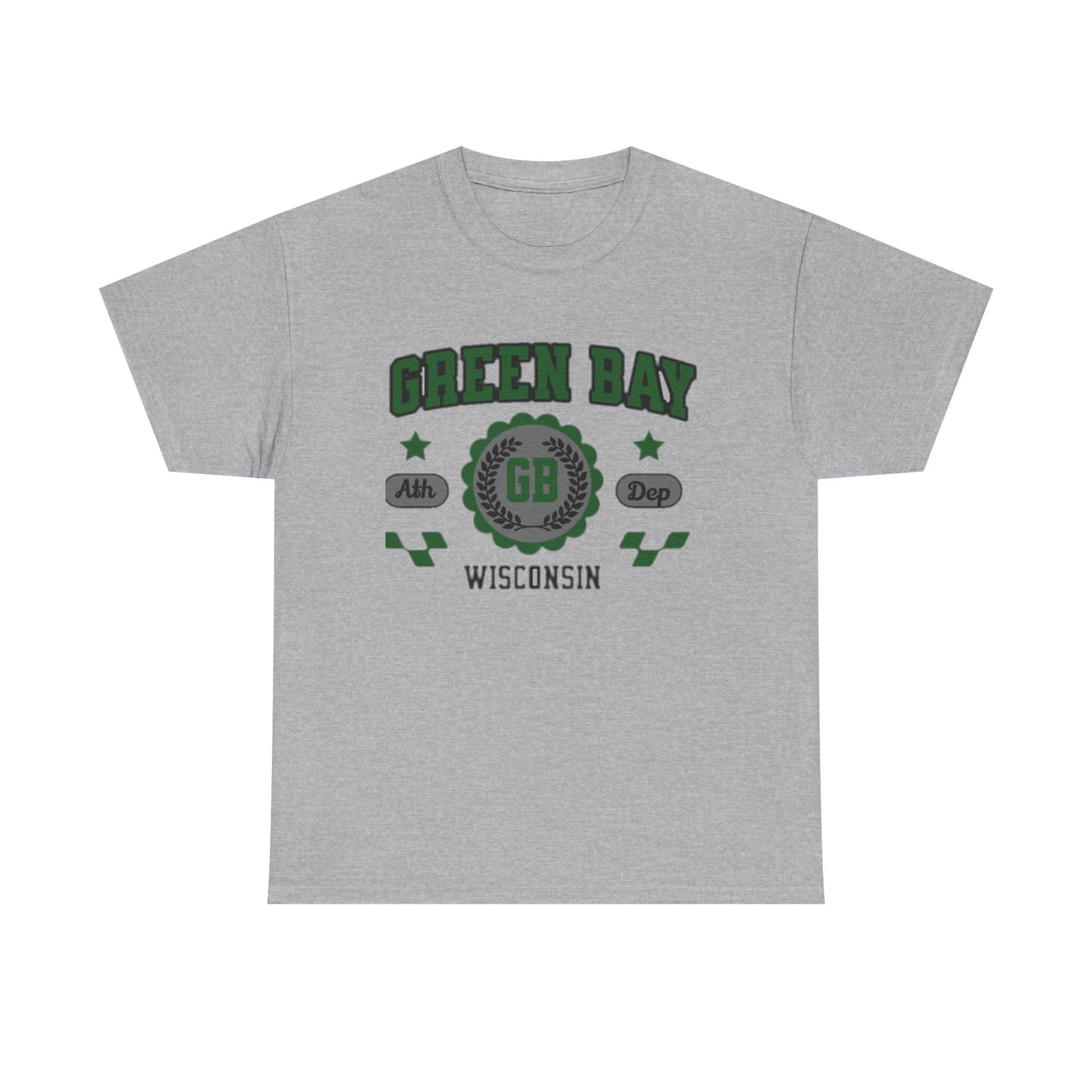 Wisconsin Green Bay  t-shirt Vintage Athletic Sports Design  Cotton Tee