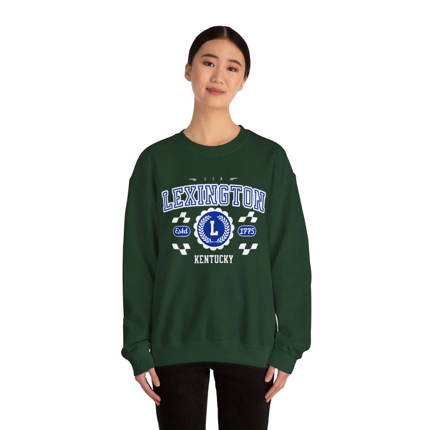 Vintage Lexington Kentucky KY Athletic Sports Design varsity pullover sweater  Crewneck Sweatshirt