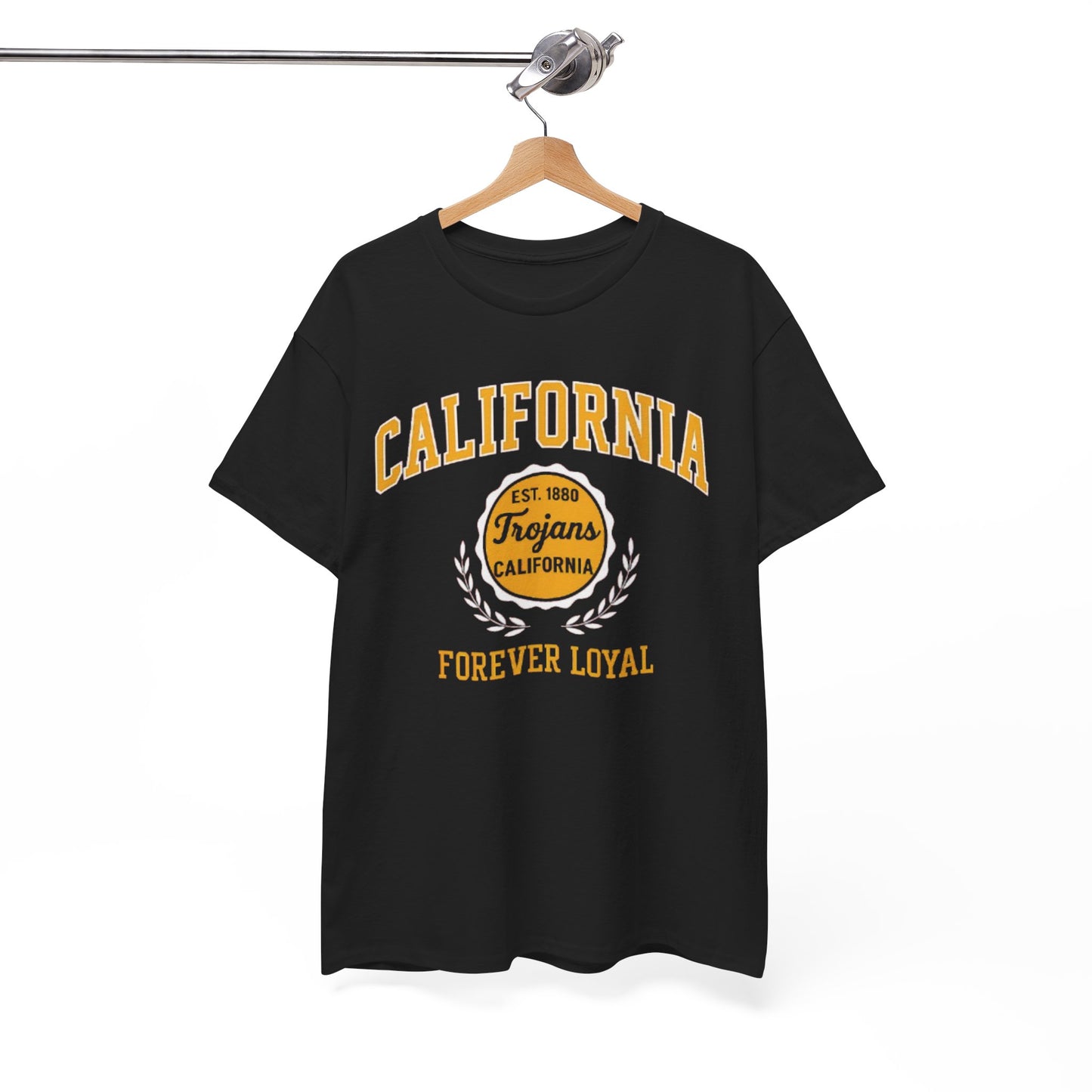 California Trojans Unisex Heavy Cotton Tee, Casual Wear, Sports Fan Apparel, College Pride, Gift for Graduates, Year-Round Comfort
