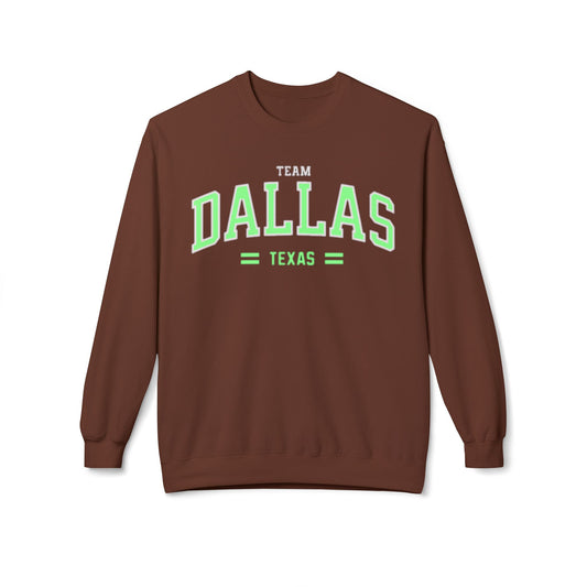 Varsity Dallas Texas Adult Unisex Crewneck vintage style Sweatshirt